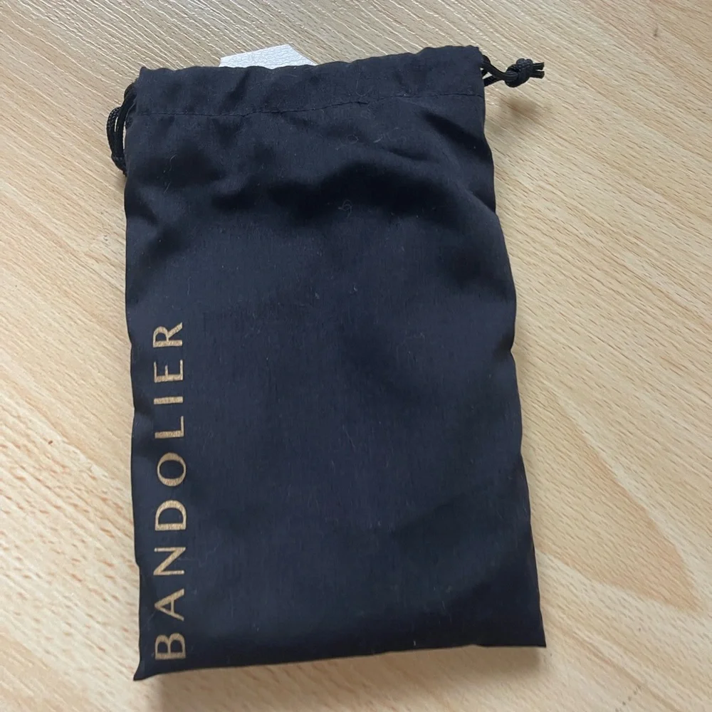 NWT Bandolier Black Leather Phone Case
